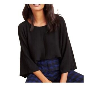 Anthropologie Maeve Womens Claire Pullover Top Size XS Dolman Sleeve‎ Oversized